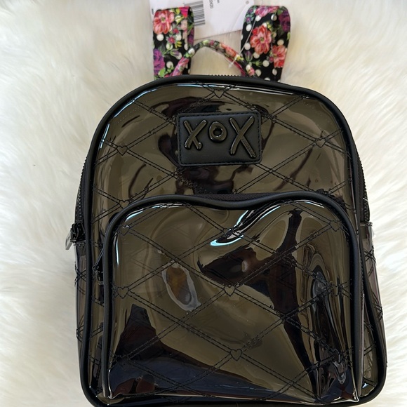Betsy Johnson clear black backpack - Picture 3 of 9